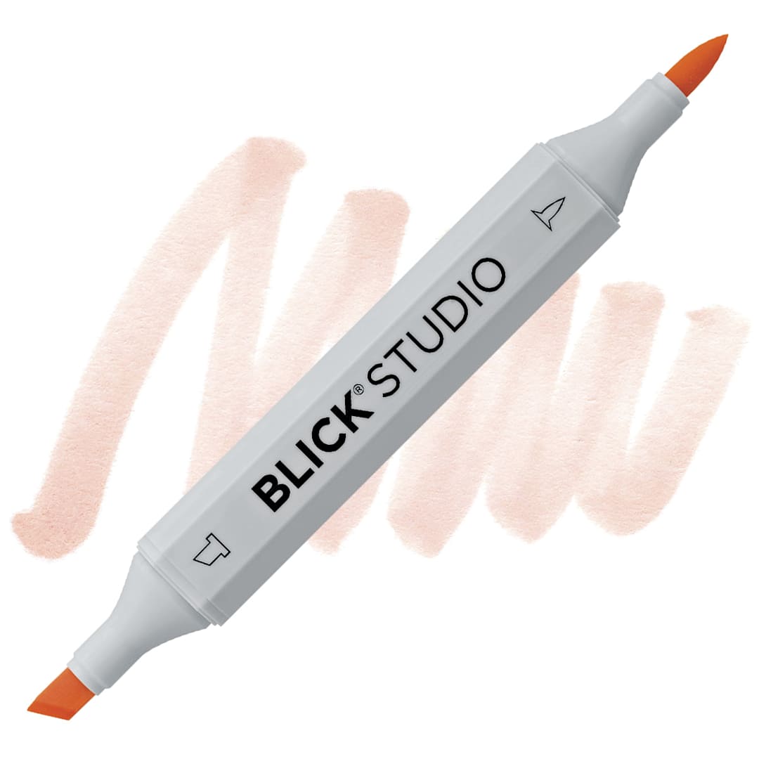Open in modal - Blick Studio Brush Marker - Peach Blush marker and swatch