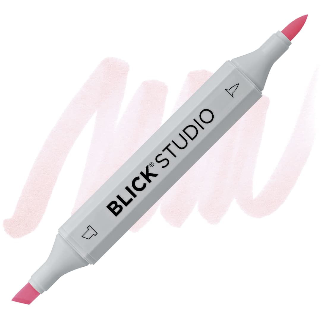 Open in modal - Blick Studio Brush Marker - Rose Petal marker and swatch