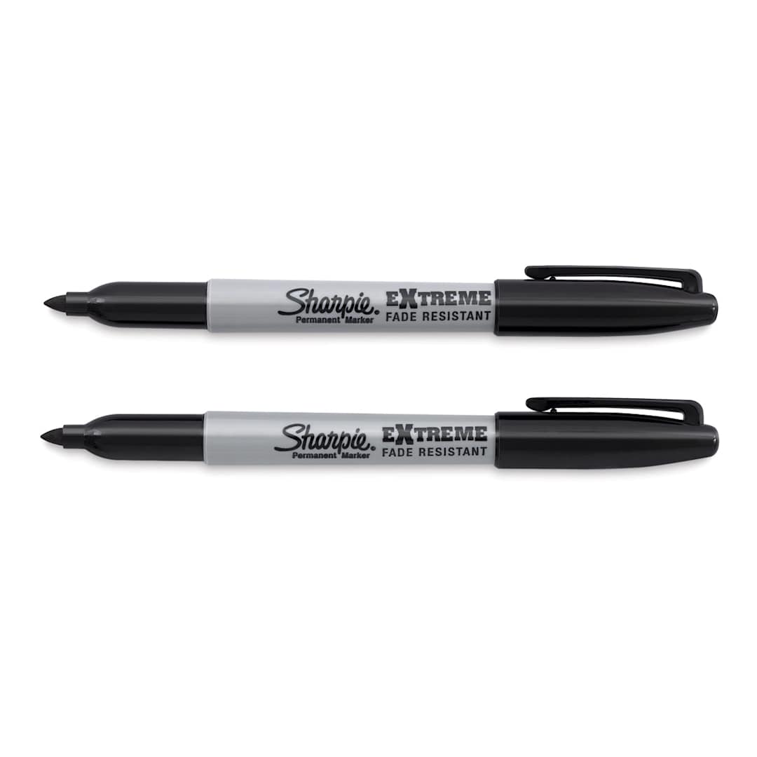 Open in modal - Sharpie Extreme Markers - Set of 2 Black Markers shown horizontally