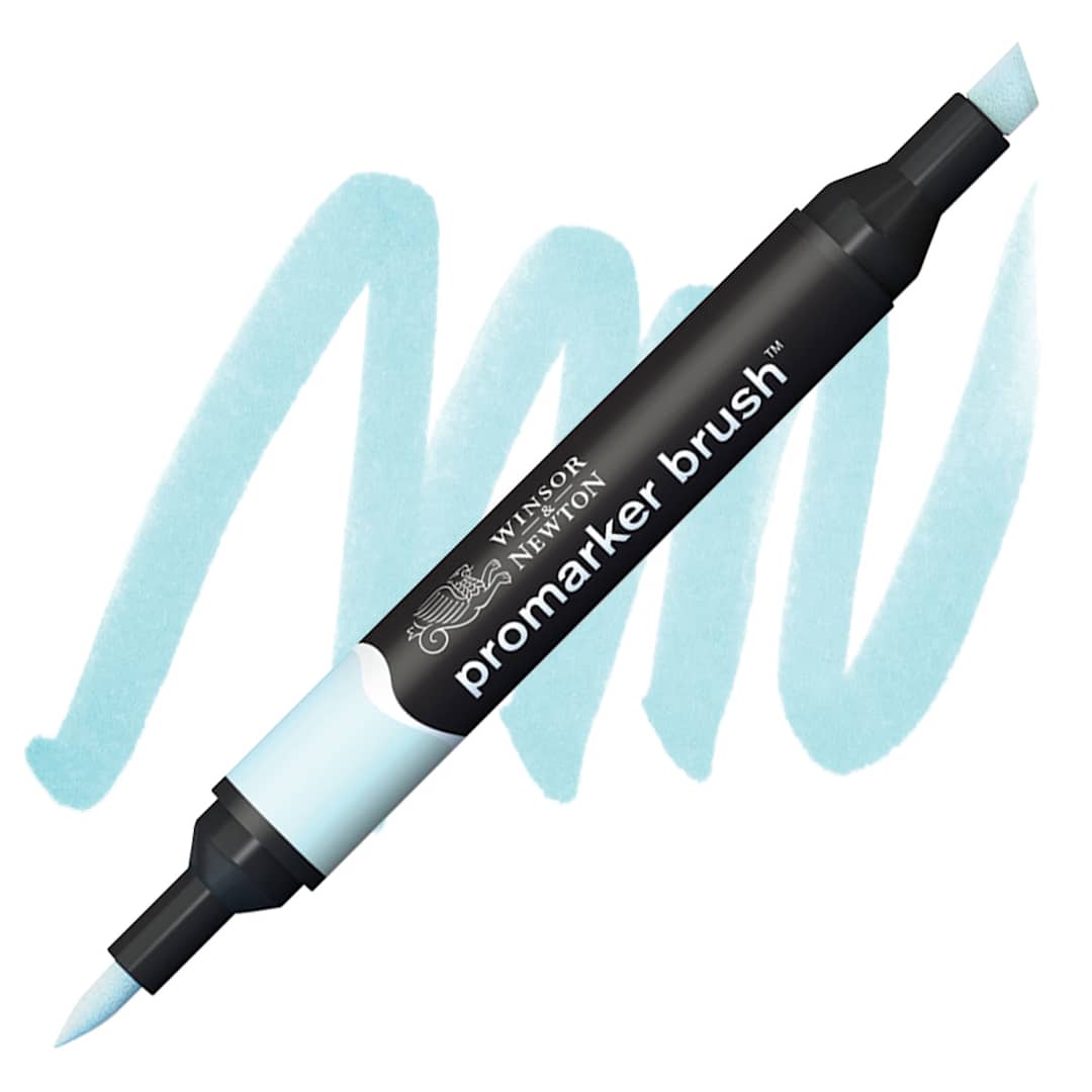 Open in modal - Winsor & Newton Promarker Brush Marker - Cool Aqua marker and swatch