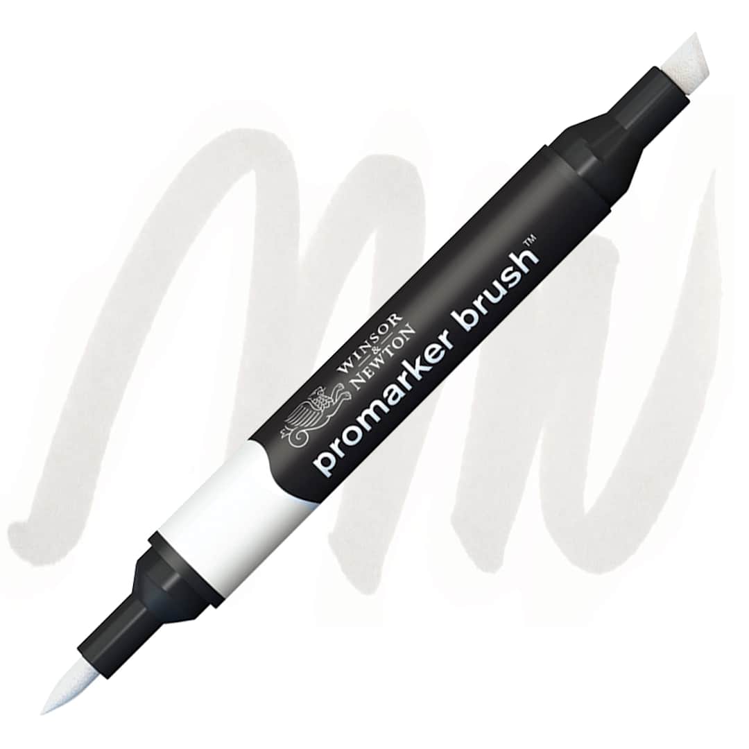 Open in modal - Winsor & Newton Promarker Brush Marker - Cool Grey 1 marker and swatch