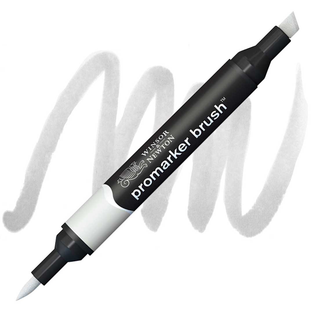 Open in modal - Winsor & Newton Promarker Brush Marker - Cool Grey 2 marker and swatch