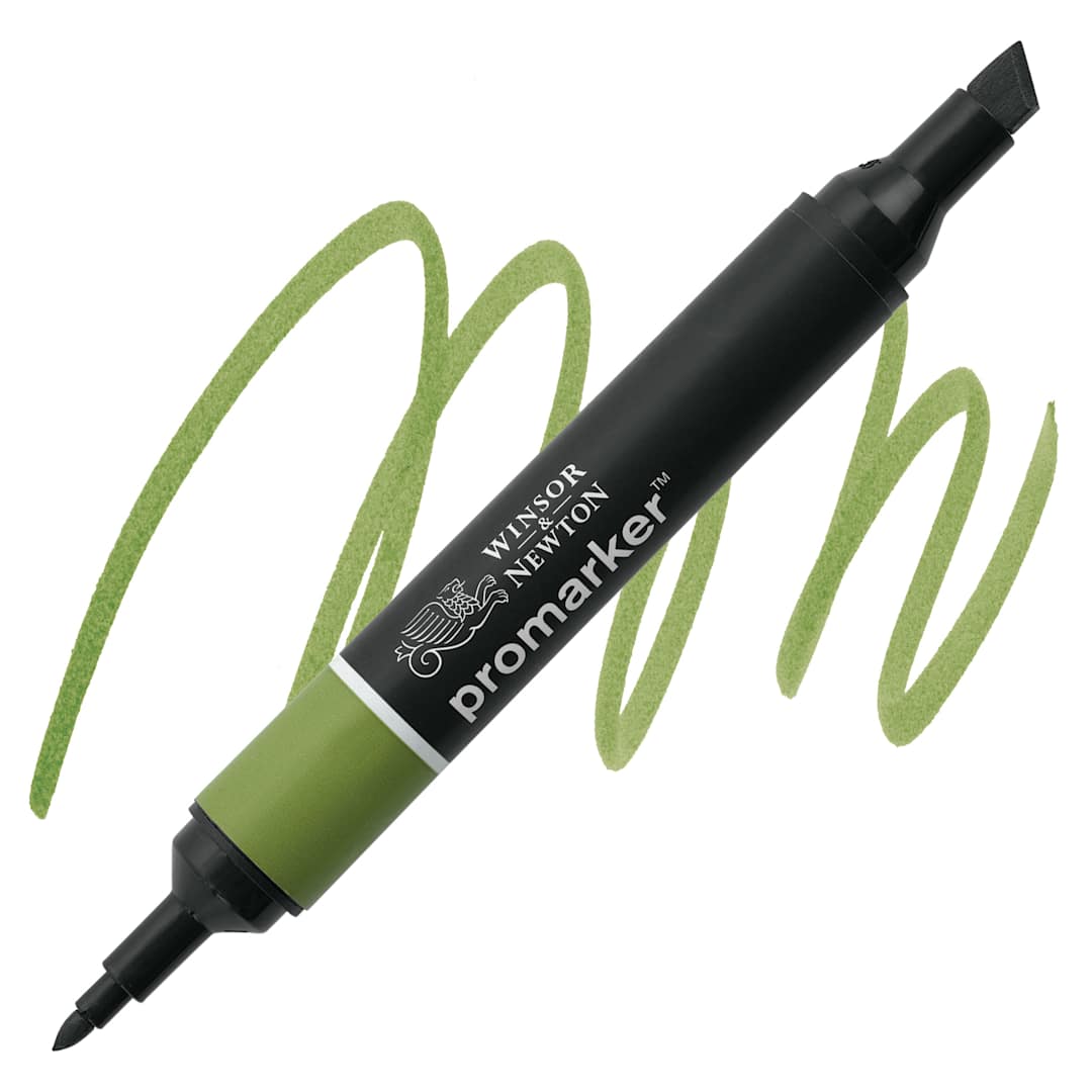 Open in modal - Winsor & Newton Promarker - Herb Green marker and swatch marker and swatch