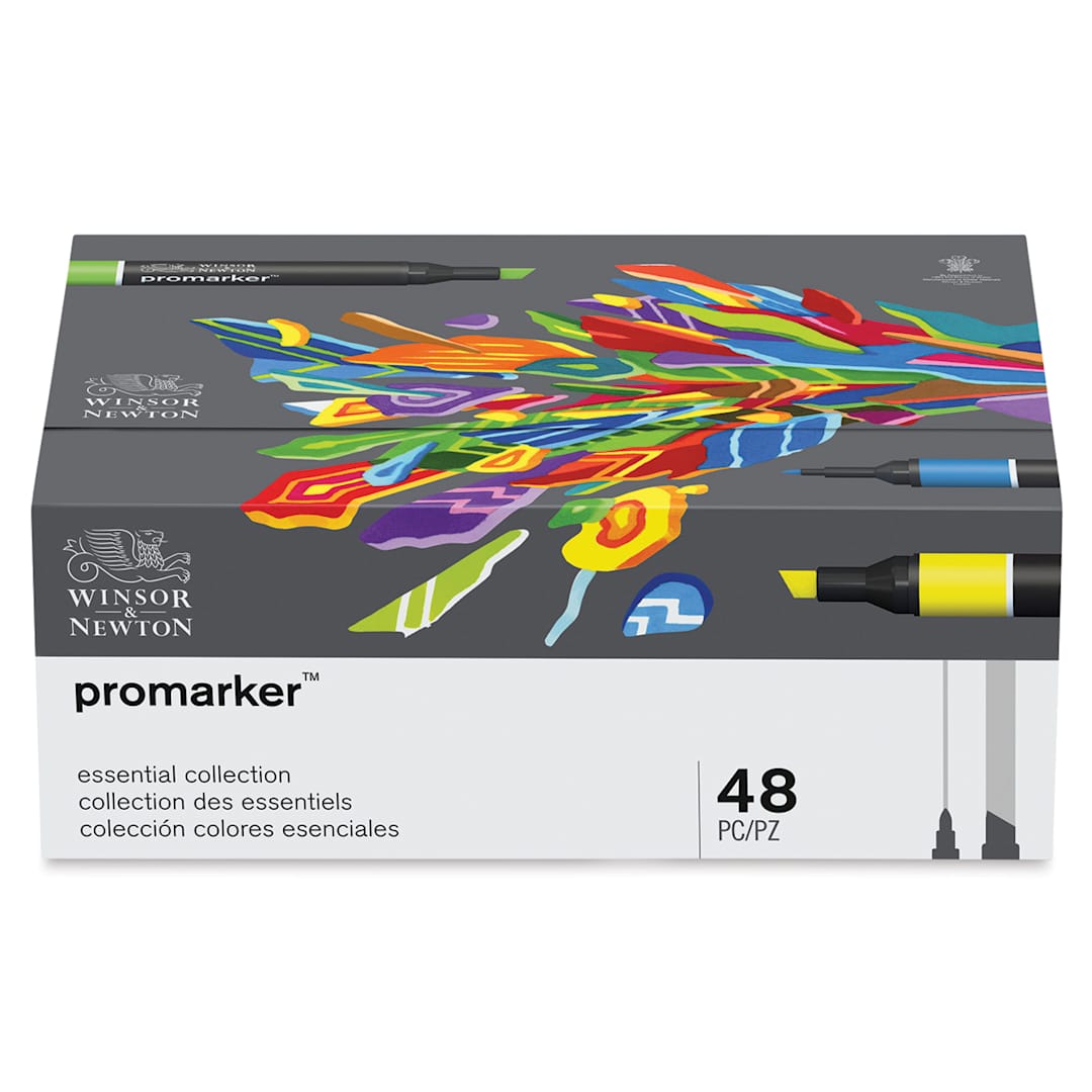 Open in modal - Winsor & Newton Promarker - Essential Collection, Set of 48, packaging