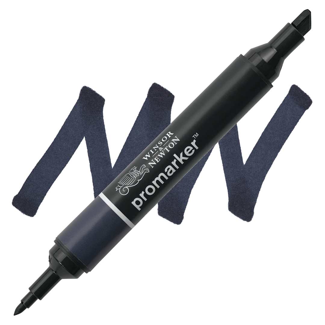 Open in modal - Winsor & Newton Promarker - Blue Black, marker with swatch