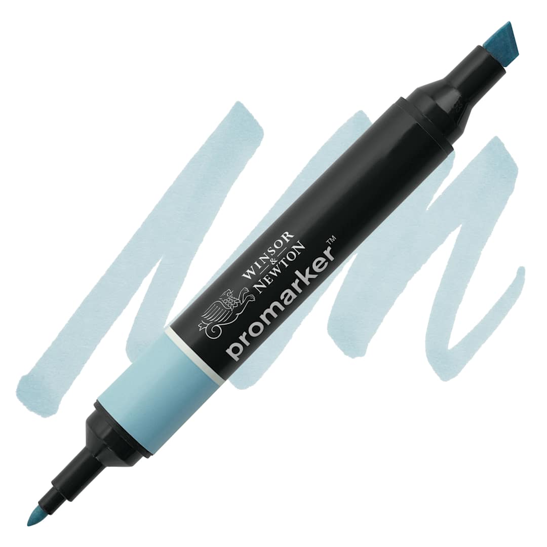 Open in modal - Winsor & Newton Promarker - Pebble Blue marker and swatch marker and swatch