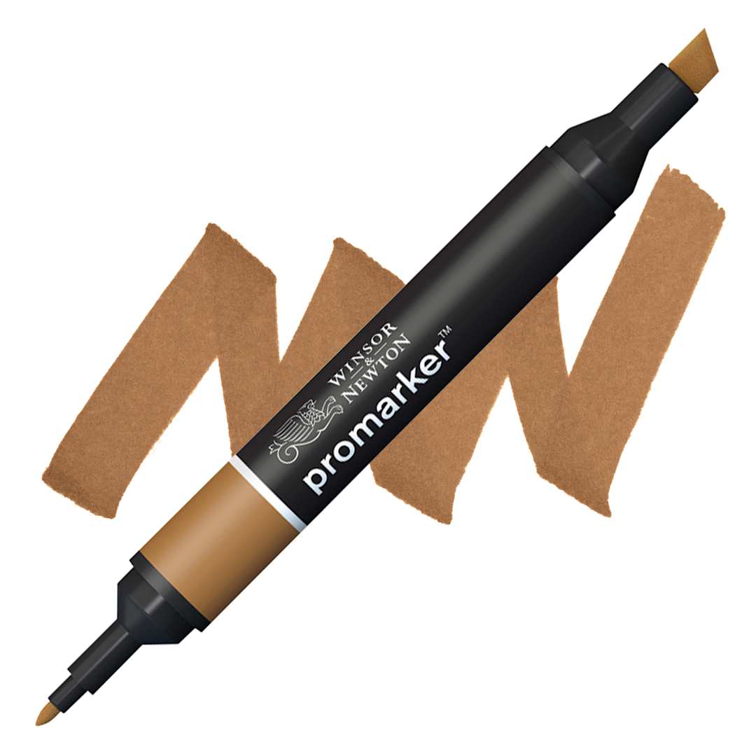 Open in modal - Winsor & Newton Promarker - Hazelnut marker and swatch