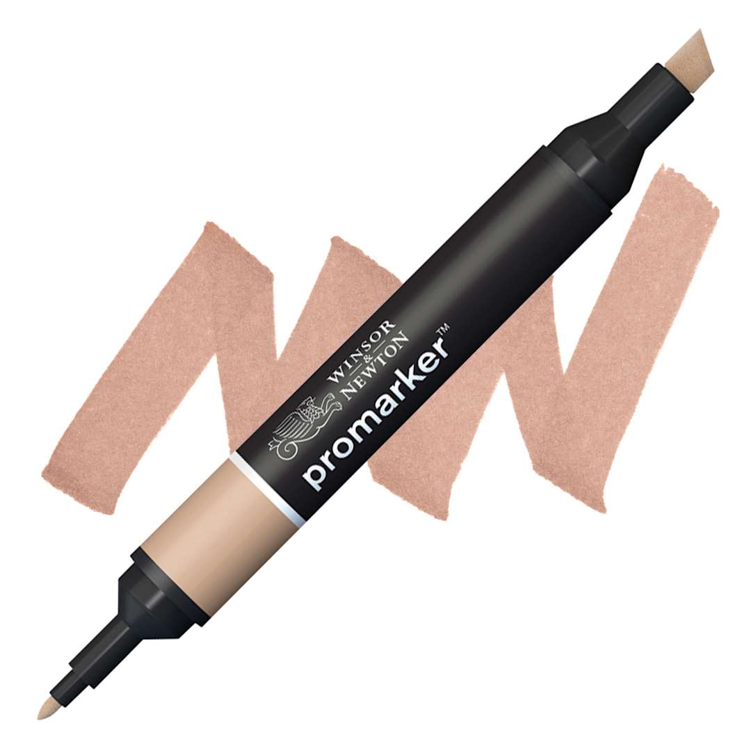 Open in modal - Winsor & Newton Promarker - Light Pecan marker and swatch