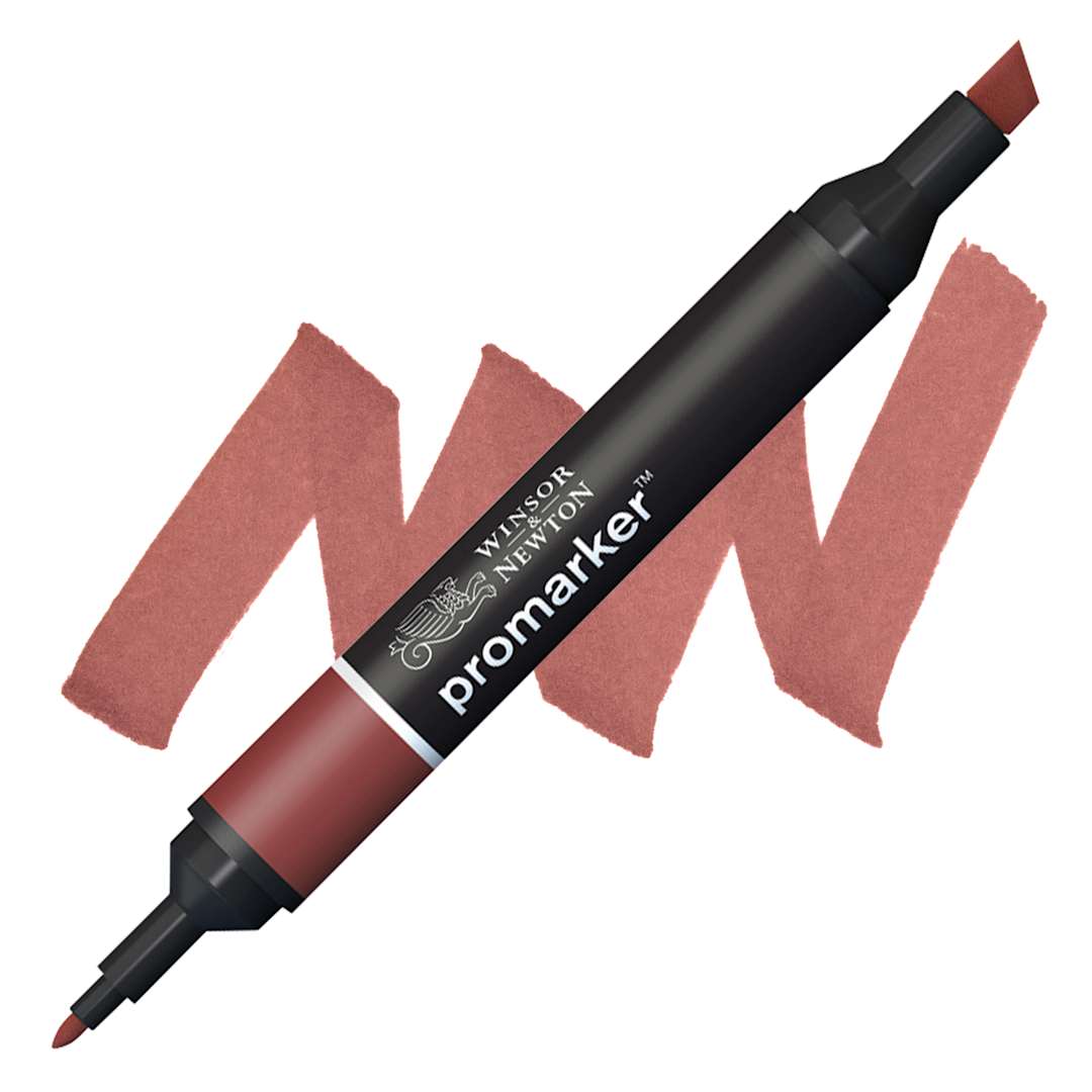 Open in modal - Winsor & Newton Promarker - Burnt Mahogany marker and swatch