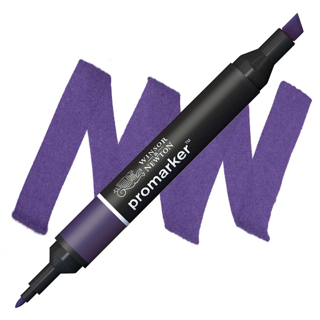 Open in modal - Winsor & Newton Promarker - Aubergine marker and swatch