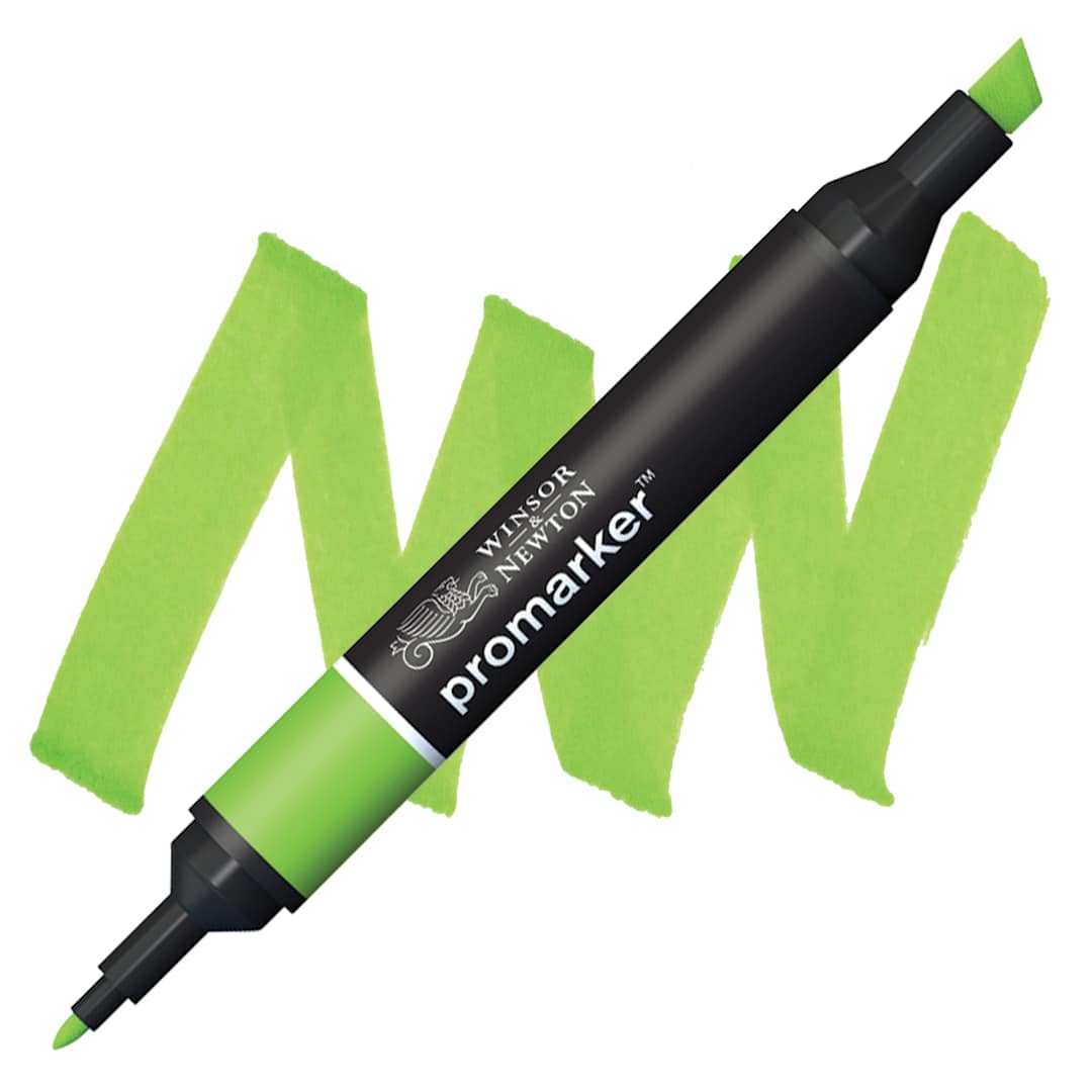 Open in modal - Winsor & Newton Promarker - Bright Green marker and swatch