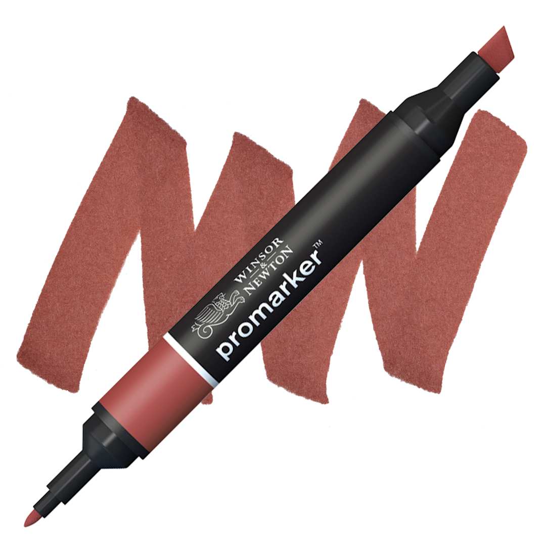 Open in modal - Winsor & Newton Promarker - Burnt Umber marker and swatch