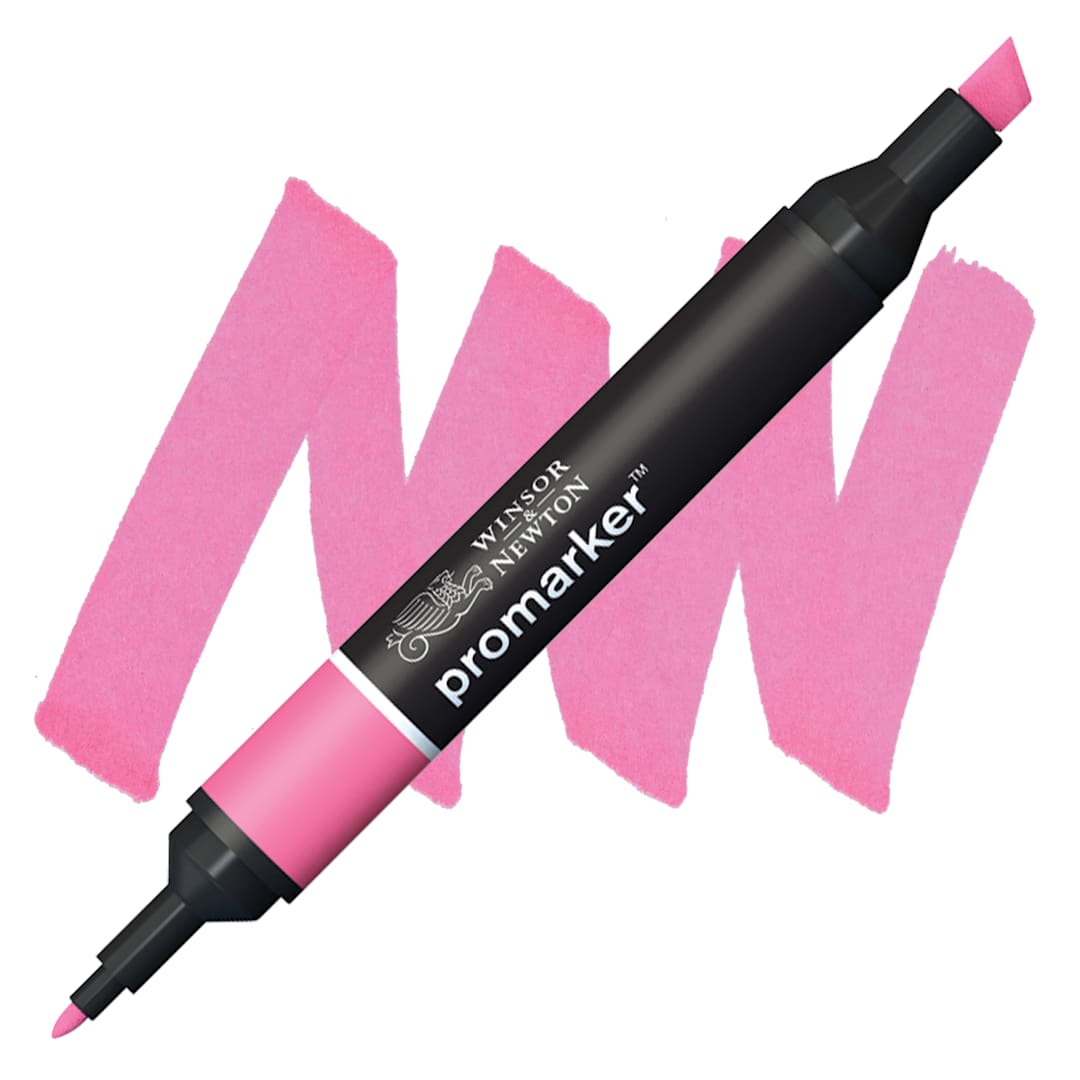 Open in modal - Winsor & Newton Promarker - Carmine marker and swatch