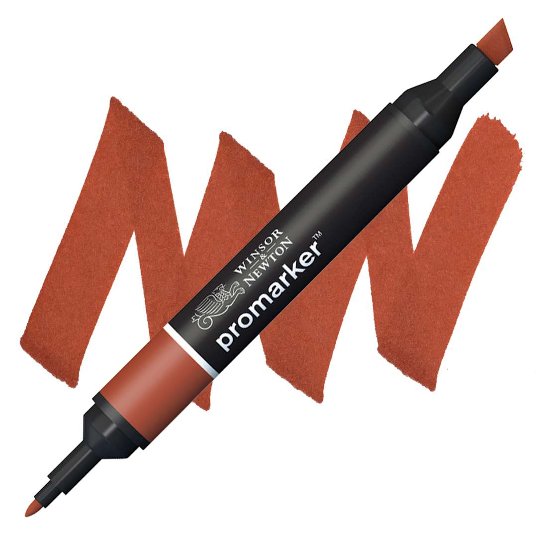 Open in modal - Winsor & Newton Promarker - Chestnut marker and swatch