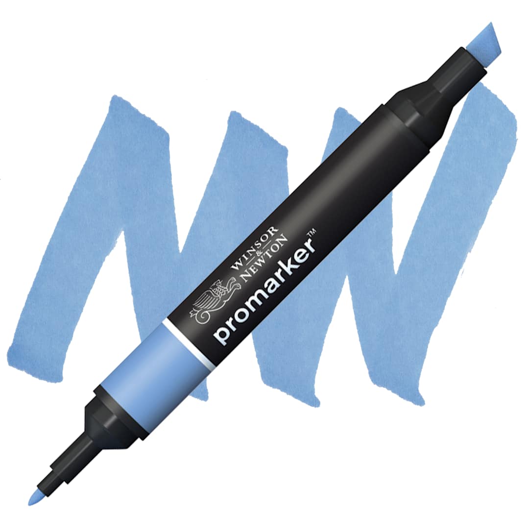 Open in modal - Winsor & Newton Promarker - Cobalt Blue marker and swatch