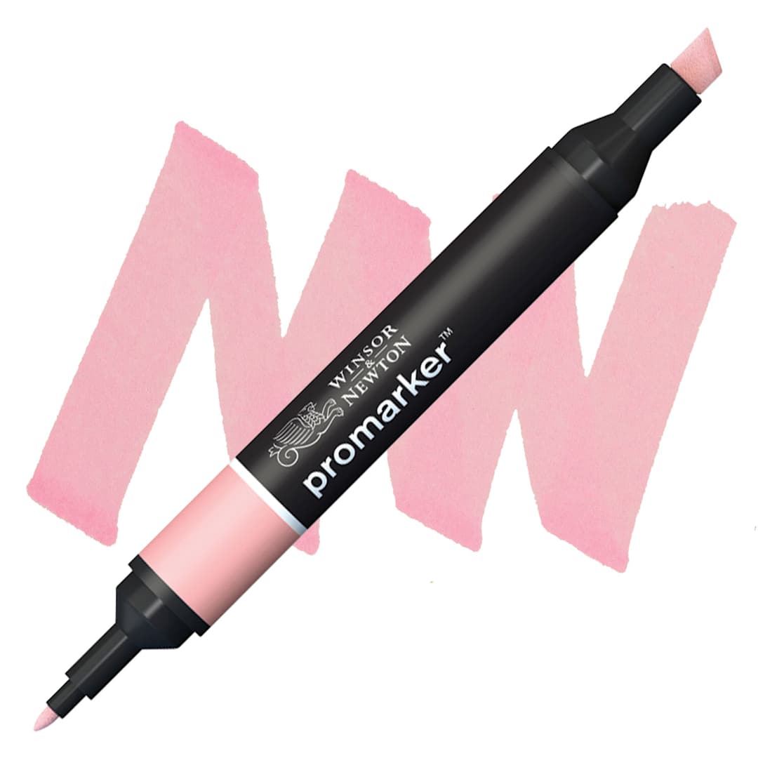 Open in modal - Winsor & Newton Promarker Brush Marker - Cocktail Pink marker and swatch
