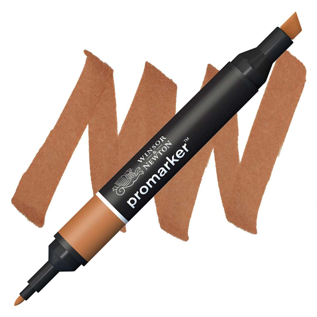 Open in modal - Winsor & Newton Promarker - Cocoa marker and swatch