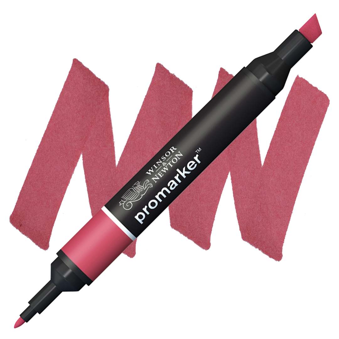 Open in modal - Winsor & Newton Promarker - Crimson marker and swatch