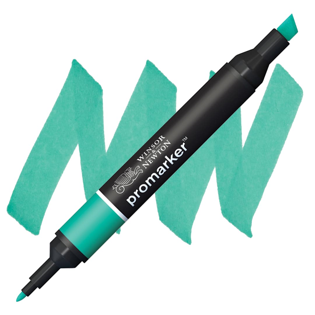 Open in modal - Winsor & Newton Promarker - Green marker and swatch