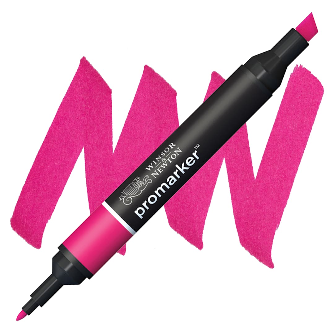 Open in modal - Winsor & Newton Promarker - Hot Pink marker and swatch
