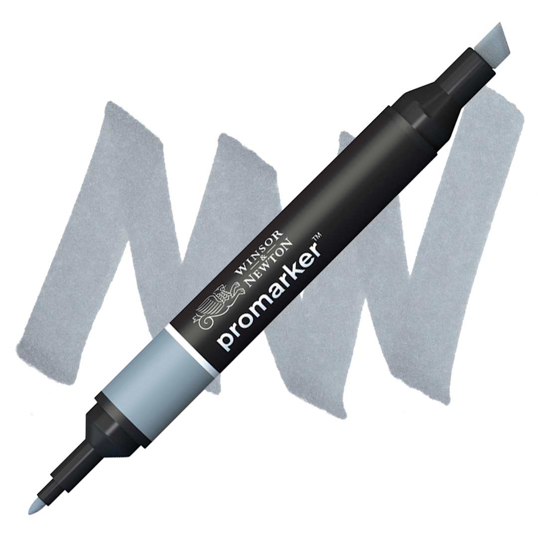 Open in modal - Winsor & Newton Promarker - Ice Gray 4 marker and swatch