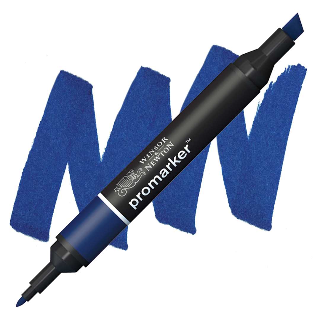 Open in modal - Winsor & Newton Promarker - Indigo Blue marker and swatch