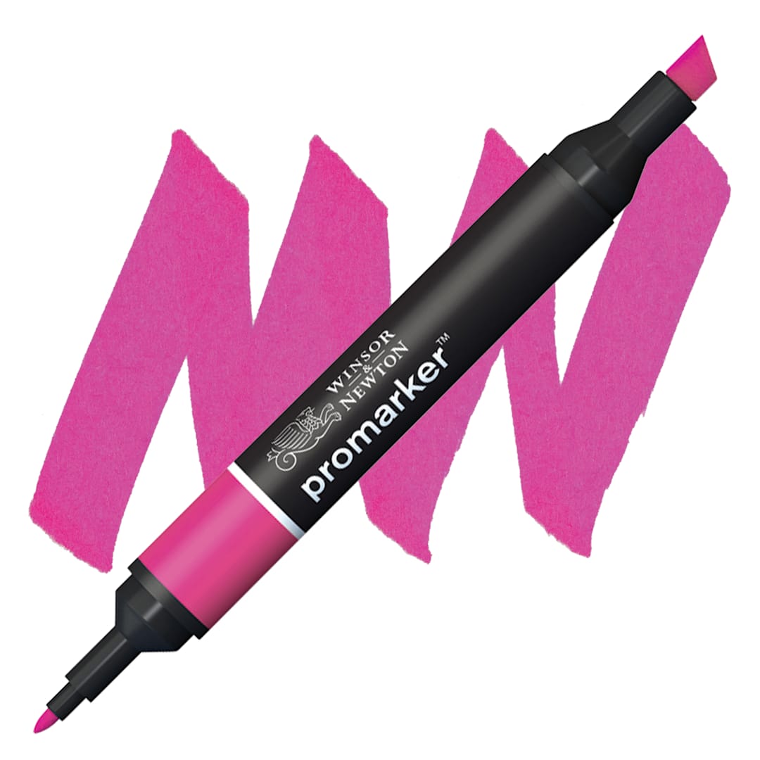 Open in modal - Winsor & Newton Promarker - Magenta marker and swatch