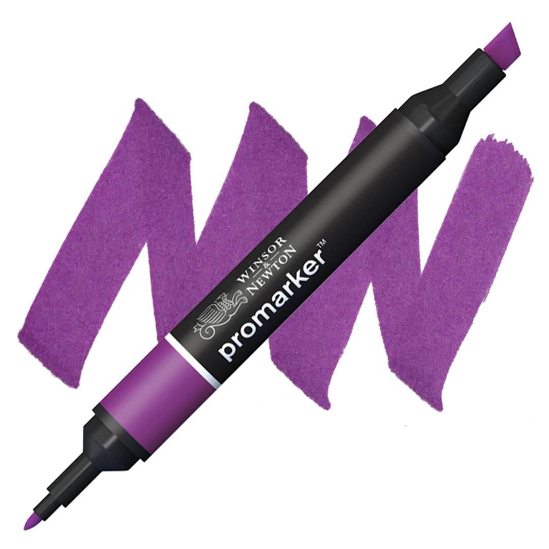 Open in modal - Winsor & Newton Promarker - Plum marker and swatch