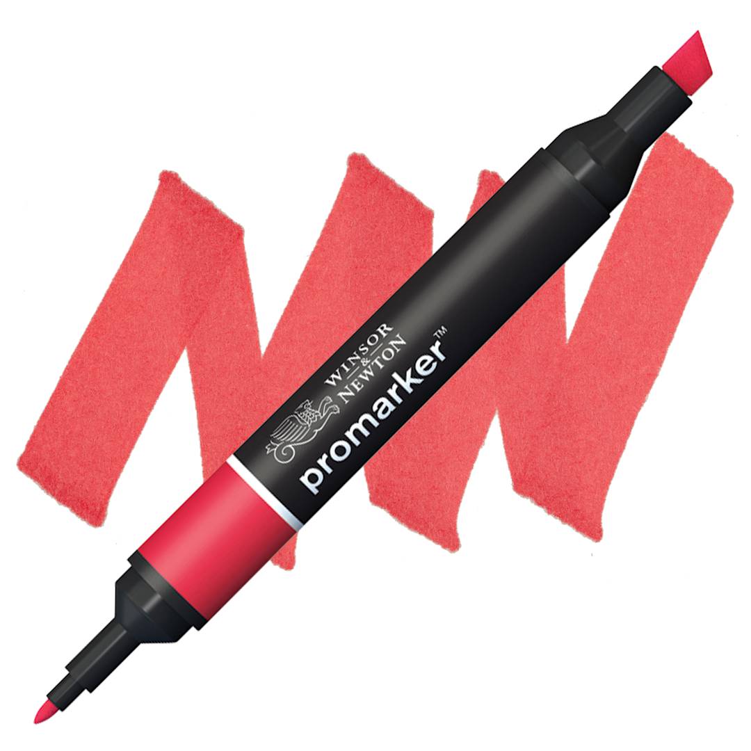 Open in modal - Winsor & Newton Promarker - Red marker and swatch