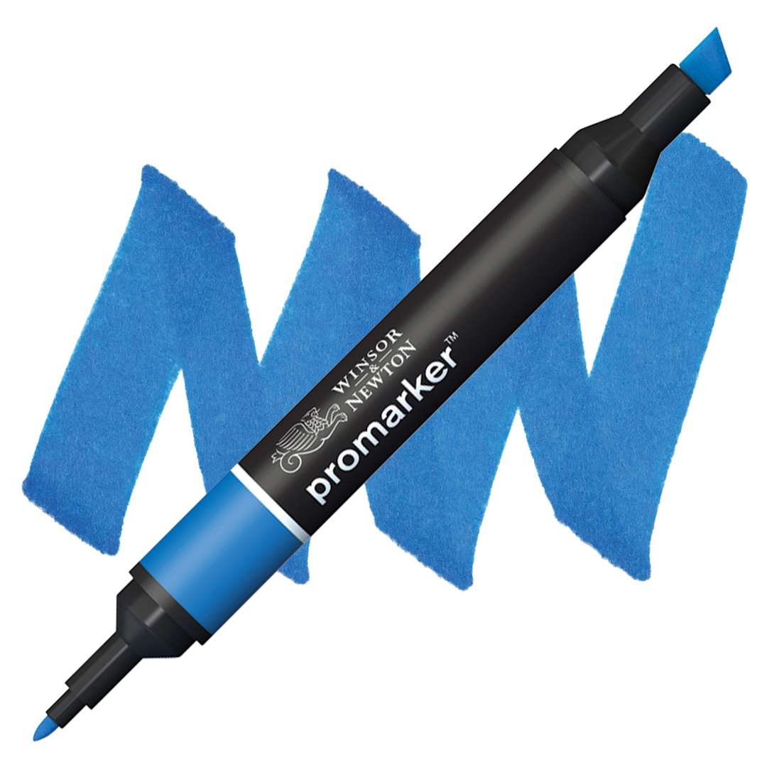 Open in modal - Winsor & Newton Promarker - True Blue marker and swatch