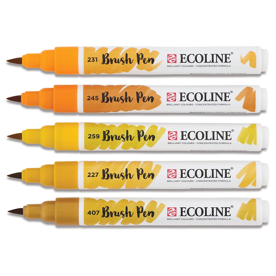 Open in modal - 
Royal Talens Ecoline Brush Pen Marker Set- 5 Earth Tones