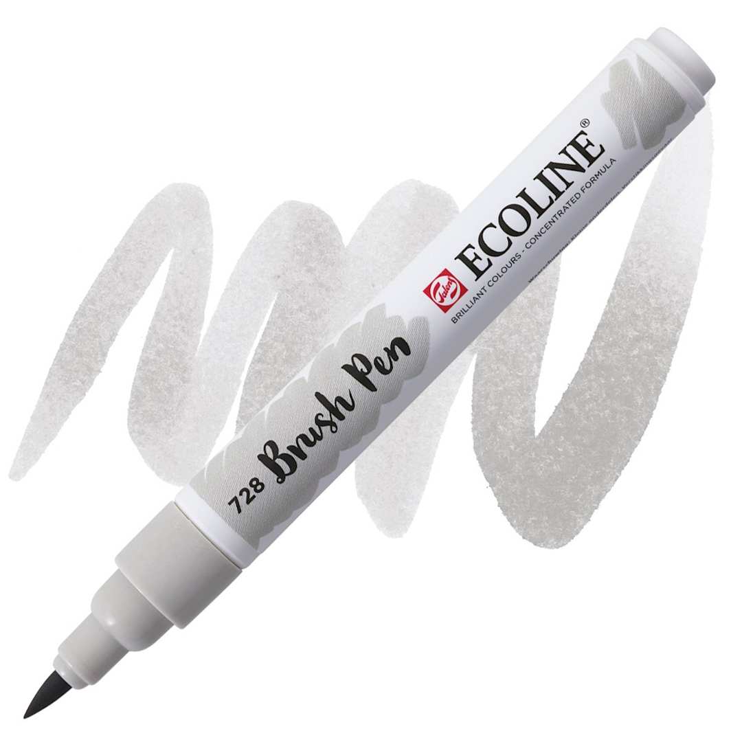 Open in modal - Royal Talens Ecoline Brush Marker - Warm Grey Light marker and swatch