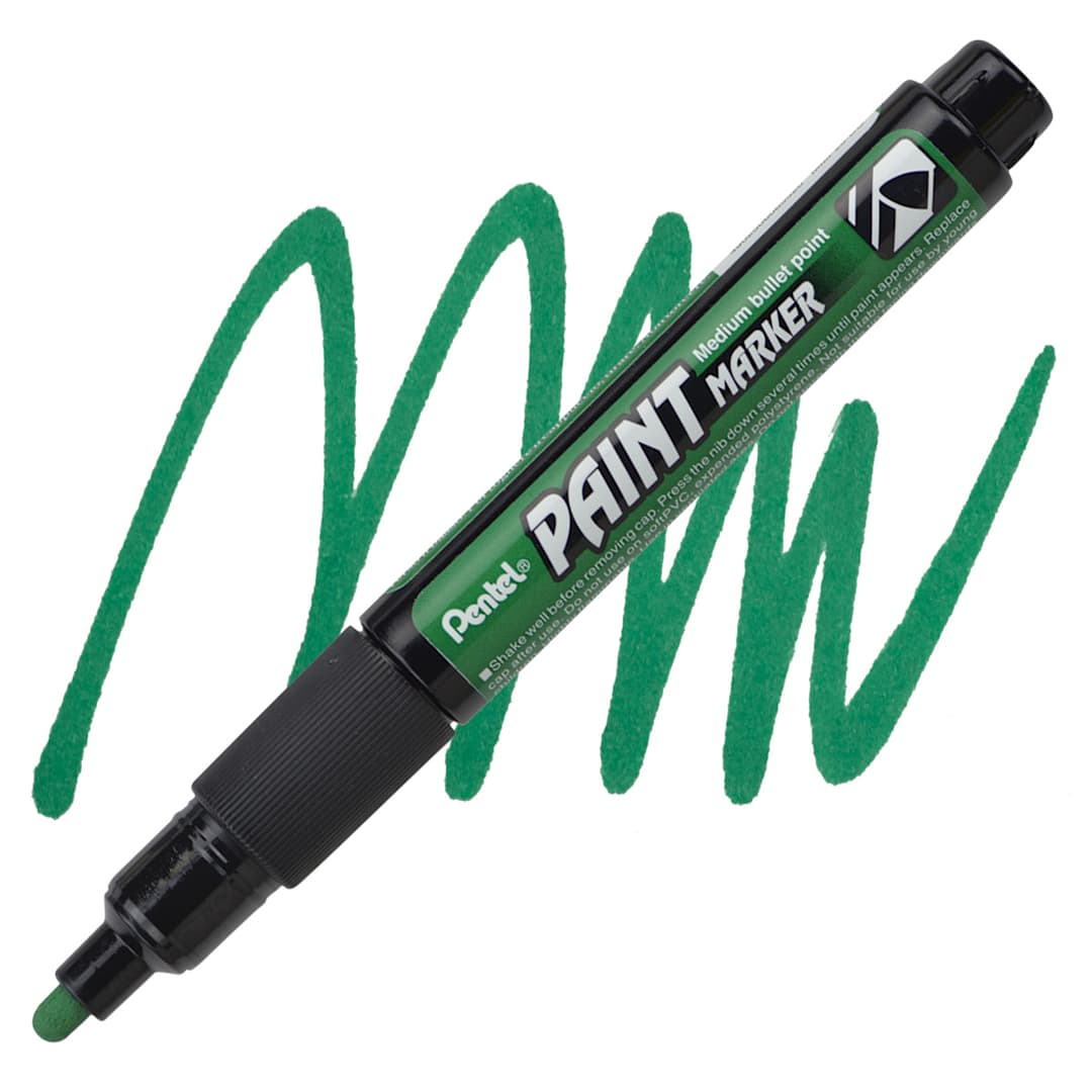 Open in modal - Pentel Paint Marker - Green marker and swatch