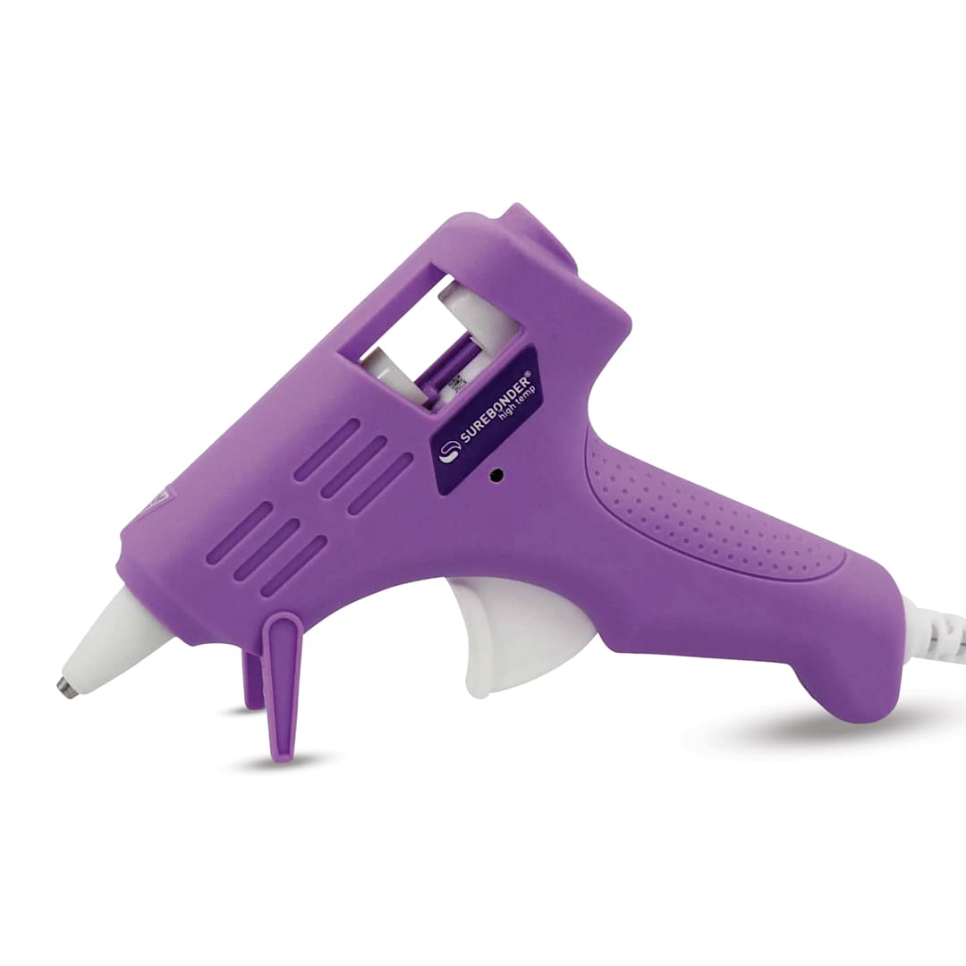 Open in modal - Surebonder Essentials Mini High Temp Glue Gun - Lavender, outside of the packaging.