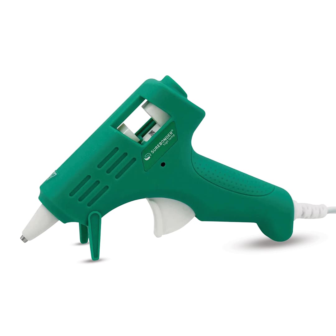 Open in modal - Surebonder Essentials Mini High Temp Glue Gun - Sage, outside of the packaging.