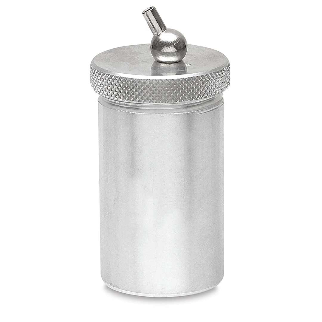 Open in modal - Paasche Airbrush Metal Color Cup - with lid, 2 oz