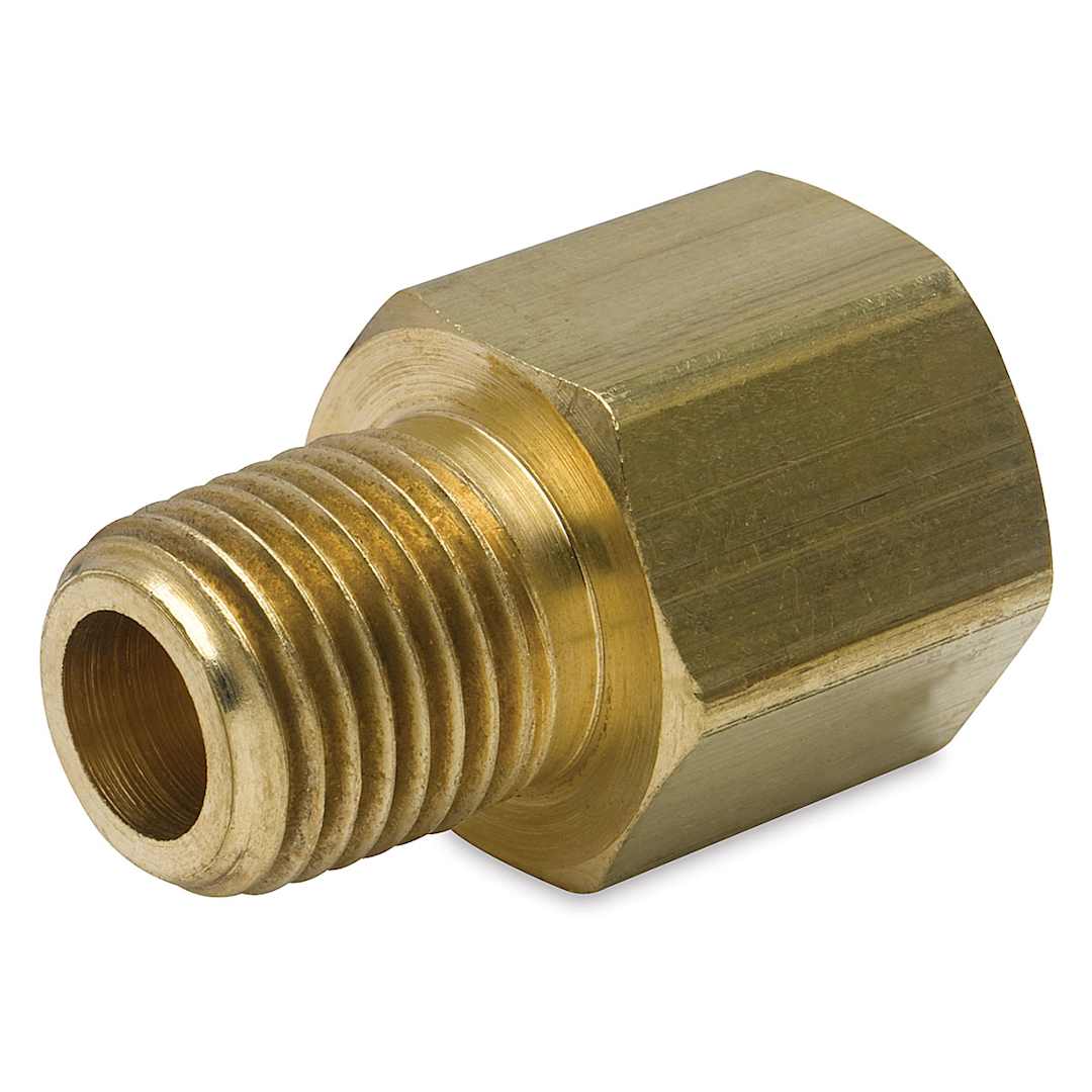 Open in modal - Iwata Airbrush Fitting - 1/4" Male to Female Fitting