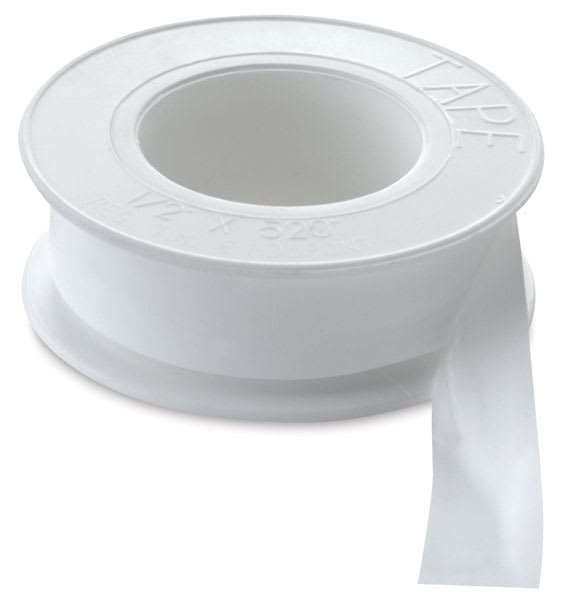 Open in modal - Iwata Airbrush Thread Sealant Tape - White, 12'' x 260 ft