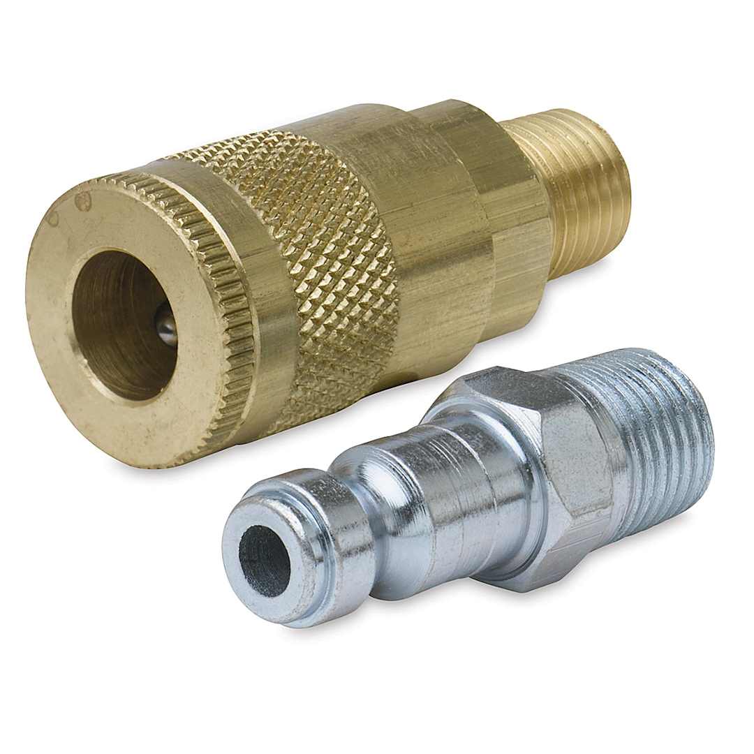 Open in modal - Iwata Airbrush 1/4" Quick Disconnect Set - 2 Pieces