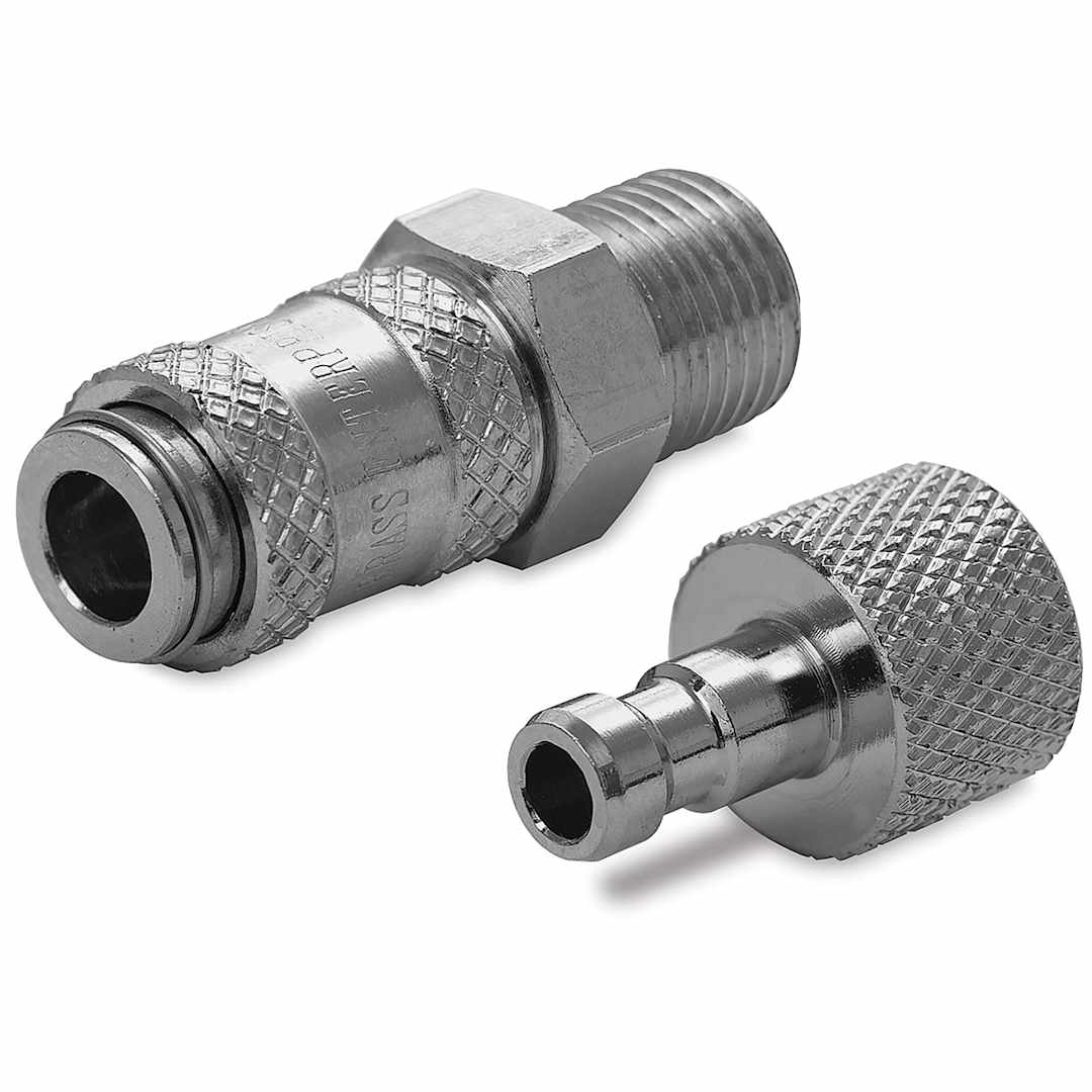 Open in modal - Iwata Airbrush QuickFit Quick Disconnect Set - 2 Pieces