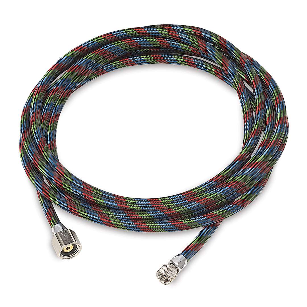 Open in modal - Iwata Airbrush Braided Air Hose - 10 ft, 1/8" and 1/4" fittings