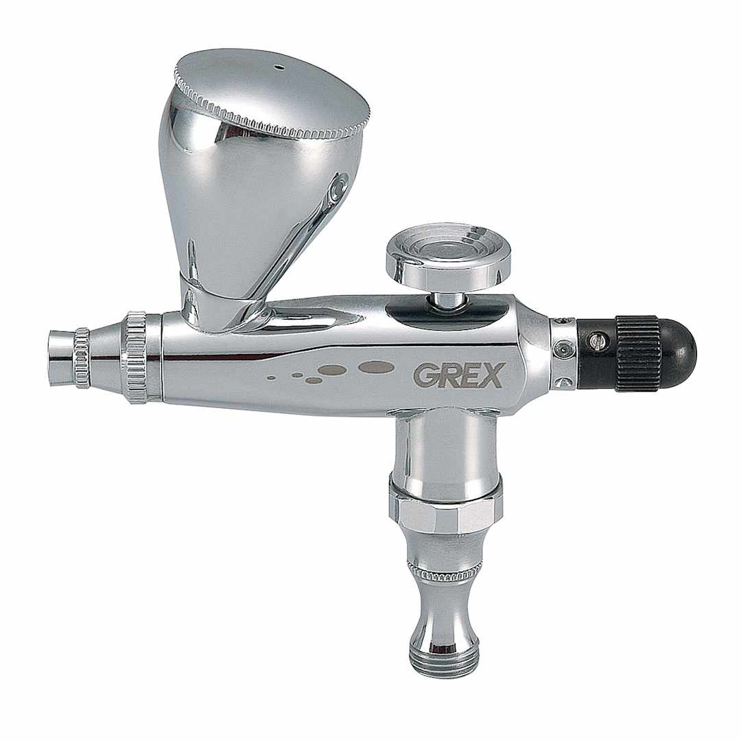 Open in modal - Grex Genesis Series Single Action Airbrush - Side view of airbrush