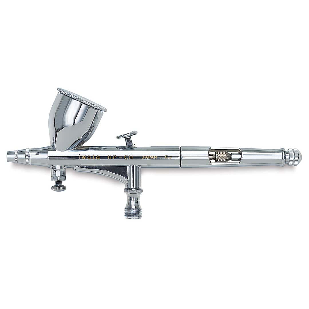 Open in modal - Iwata Hi-Line Airbrush - Side View of HP-CH 1/3 Oz, 0.3mm Nozzle 