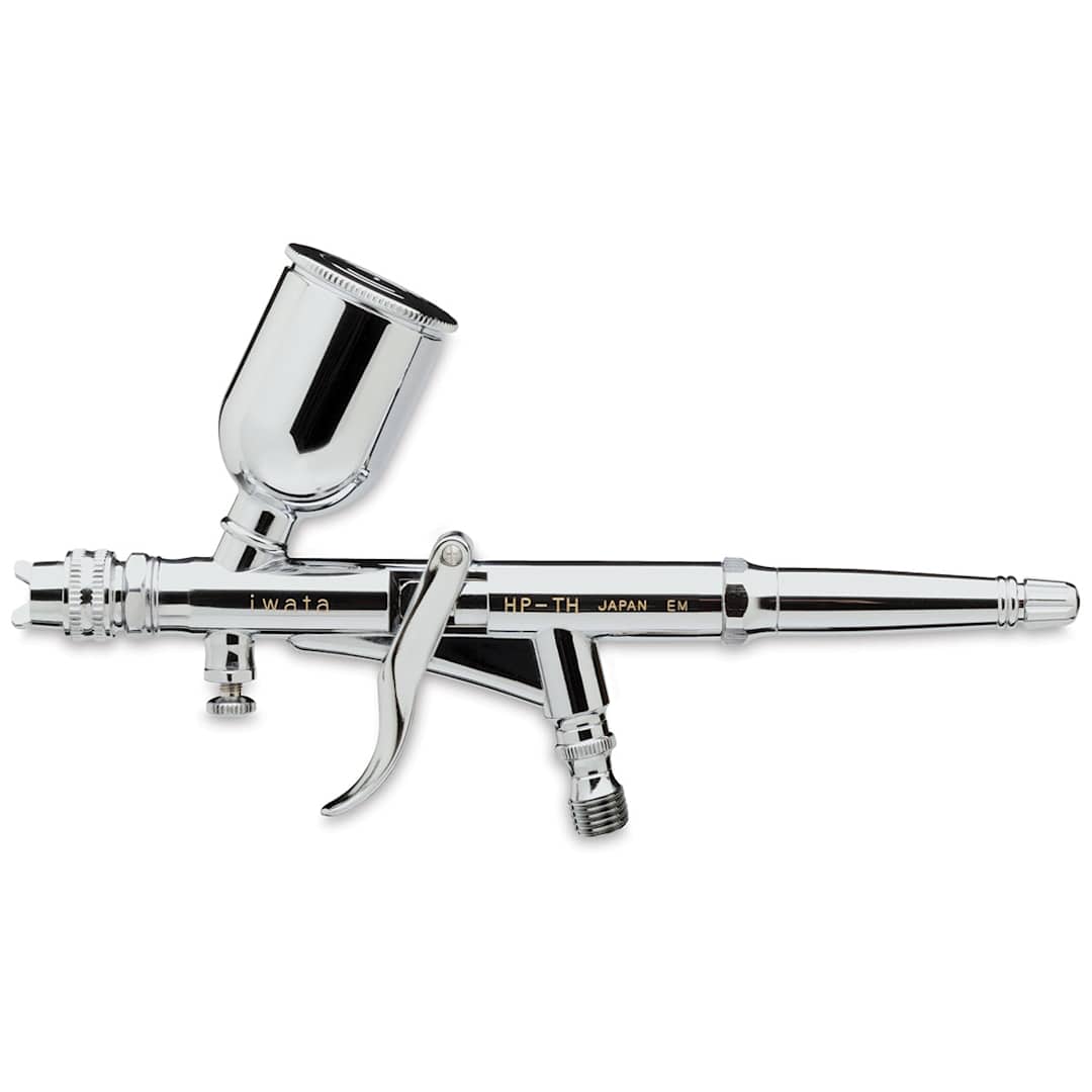 Open in modal - Iwata Hi-Line Airbrush - Side View of HP-TH 1/2 Oz, 0.5mm Nozzle 
