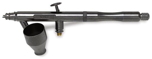 Open in modal - Badger Renegade Series Airbrush Set - Side view of Rage Airbrush
