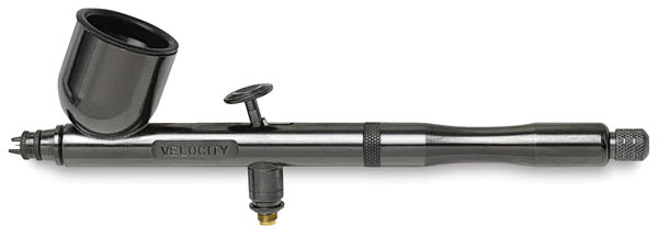 Open in modal - Badger Renegade Series Airbrush Set - Side view of Velocity Airbrush
