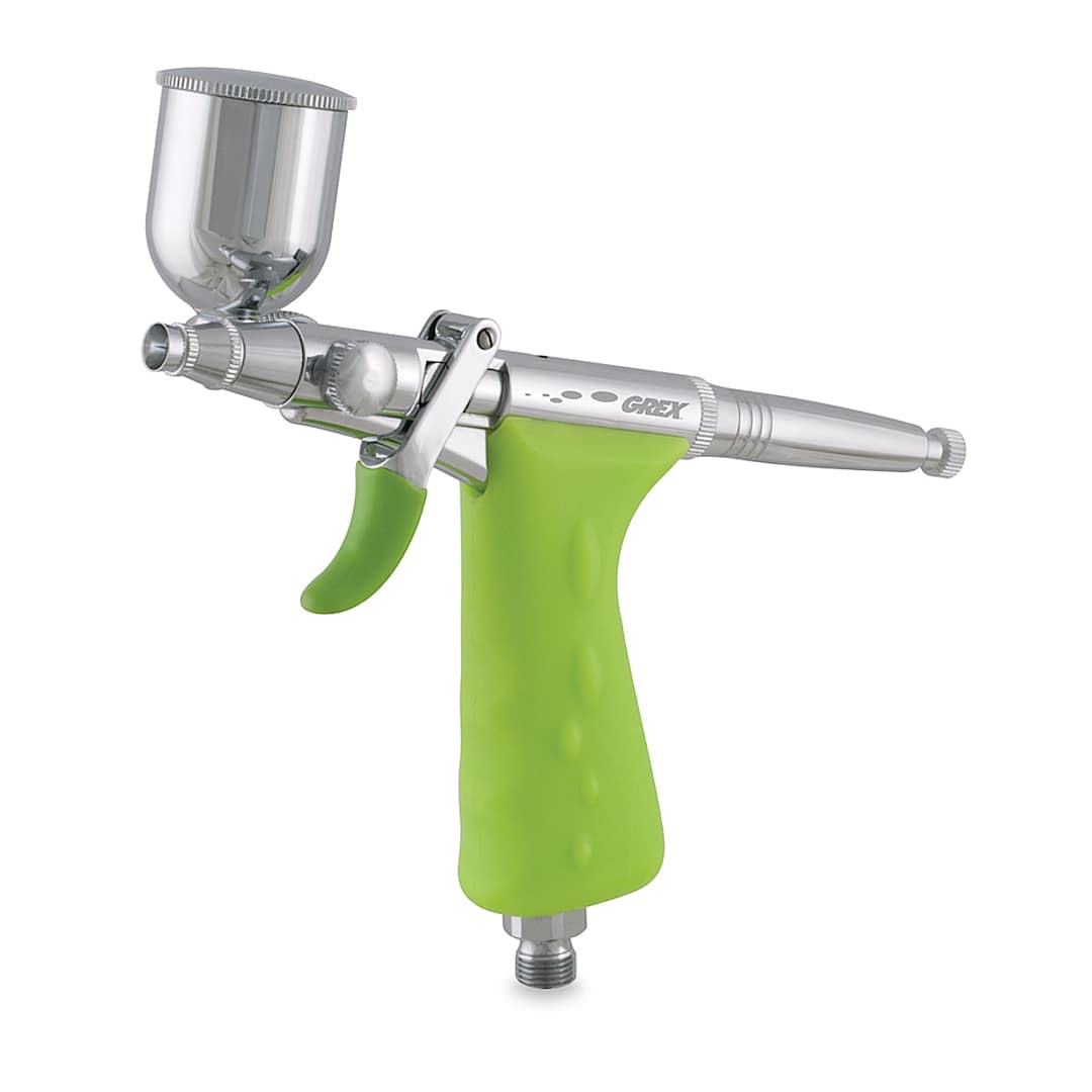 Open in modal - Grex Tritium TS Dual Action Side Gravity Airbrush Set - Side view of Airbrush only