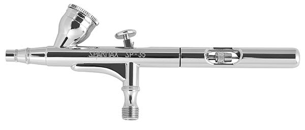 Open in modal - Sparmax SP35 Airbrush - Side view of Airbrush
