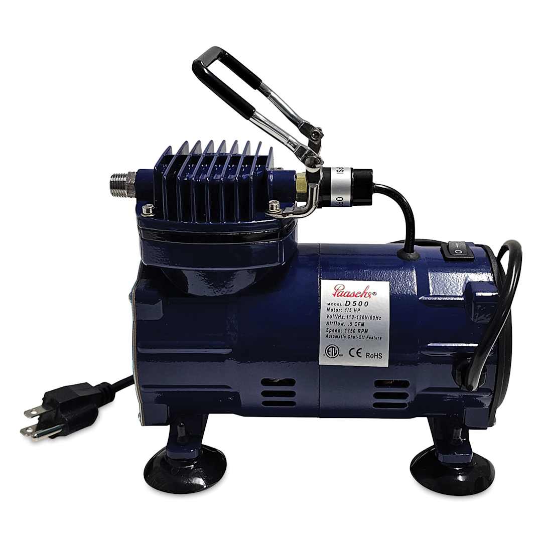 Open in modal - Paasche Air Compressor - 1/5 Horsepower, D500 - side view