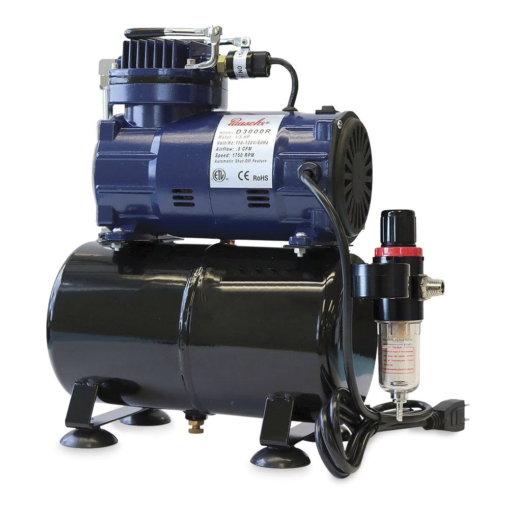 Open in modal - Paasche D3000R Air Compressor - side view